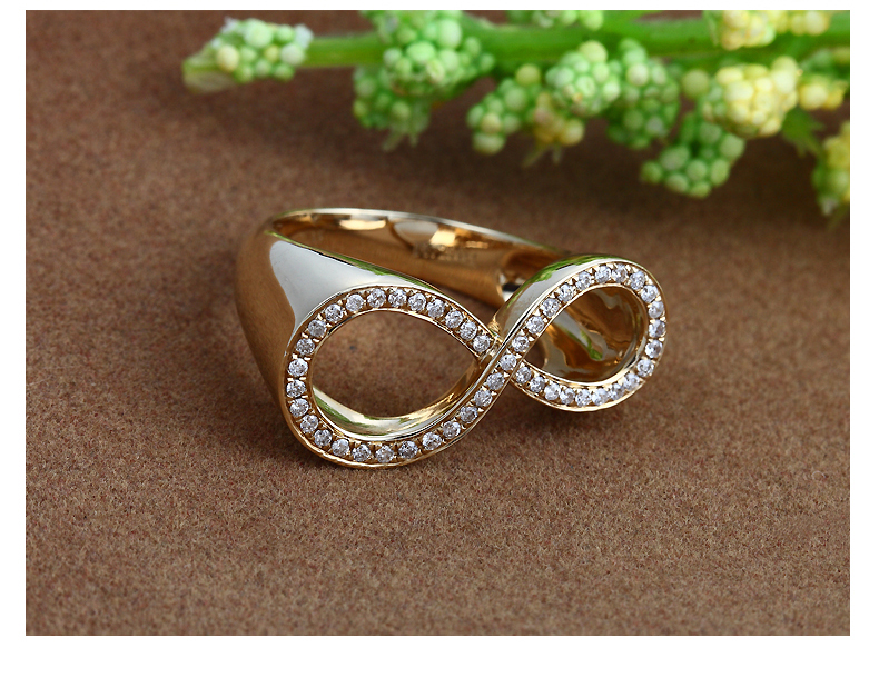 GZUAN古钻 满钻黄金23分钻石<em>戒指女王</em>气质钻