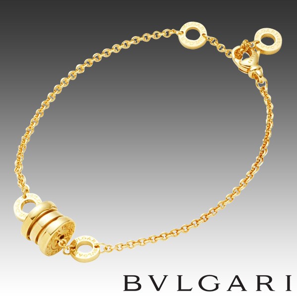 bvlgari/宝格丽 b.zero1系列经典弹簧18k黄金手链 br853667