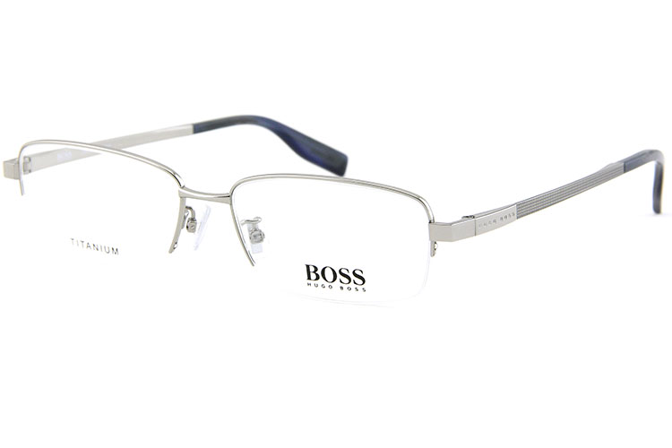 hugo boss/雨果波士6574j6lb银框蓝腿光学镜架眼镜