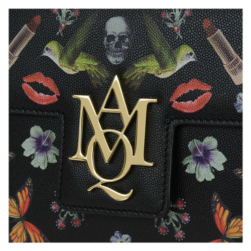 alexander mcqueen/亚历山大麦昆 女士 牛皮 logo点缀 单肩包 br