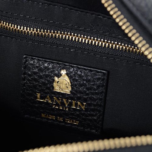 lanvin/浪凡 女士人物图案印花logo装饰小牛皮单肩包 sp