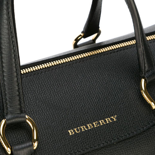 burberry/博柏利 女士 牛皮 经典logo烫金点缀 手提包 sp