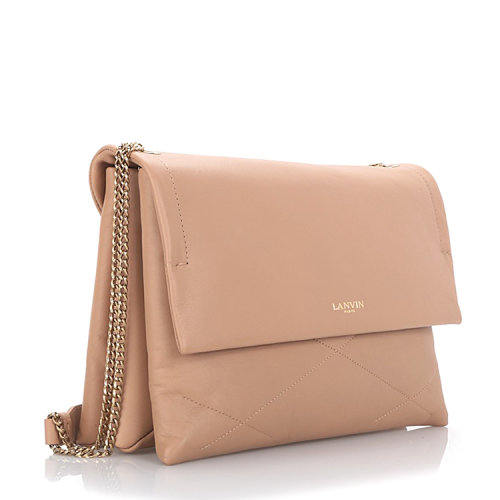包】lanvin/浪凡 女士 羊皮 经典烫金logo点缀 单肩包 al【正品 价格
