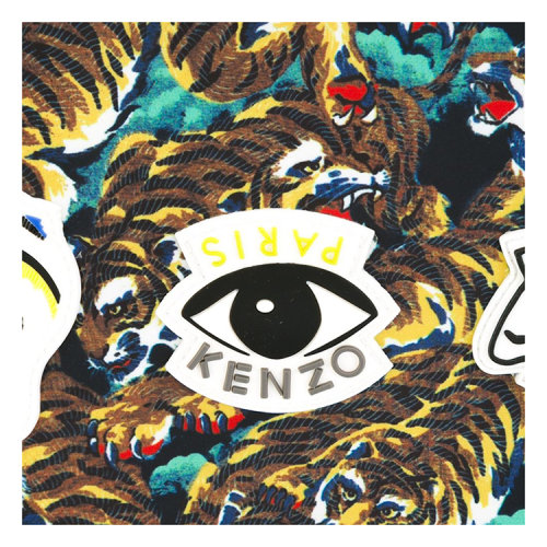 kenzo/高田贤三 男士 尼龙 老虎印花 手拿包 os