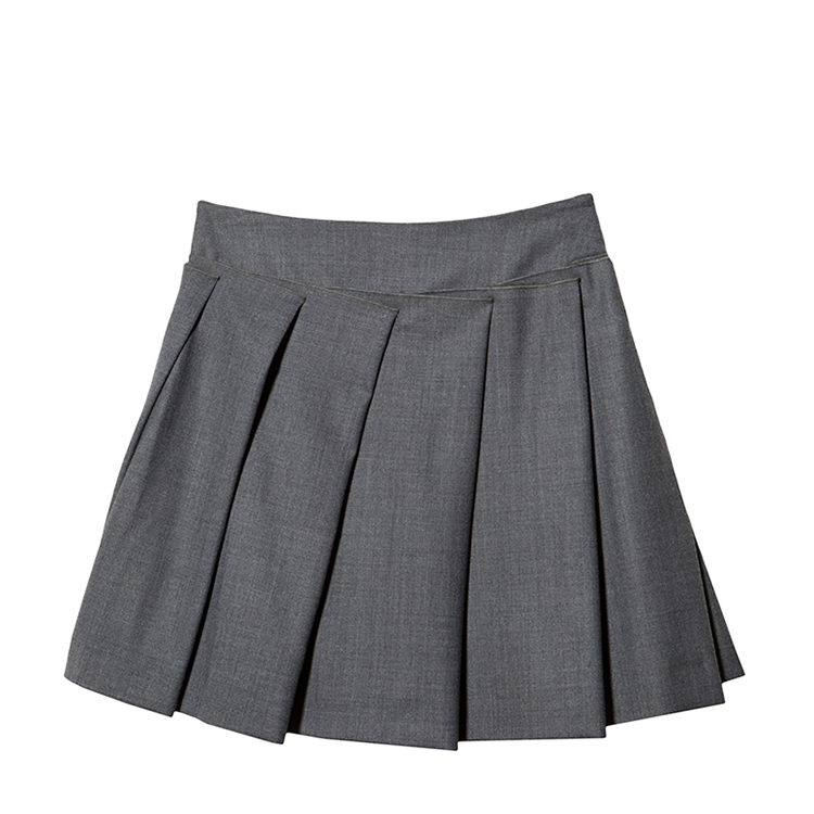 cacharel/卡夏尔女士半裙pleated_wool_skirt_51479 40 深灰色