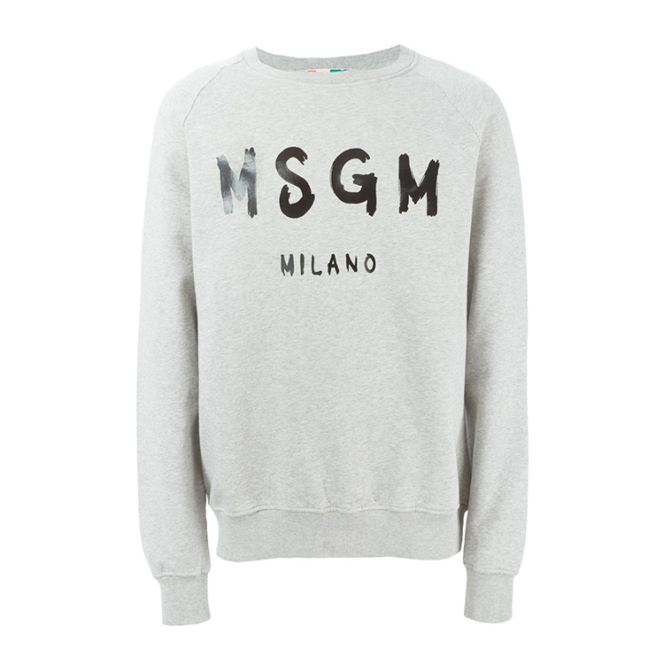 msgm/msgm 男士 纯棉 经典logo印花 卫衣 al