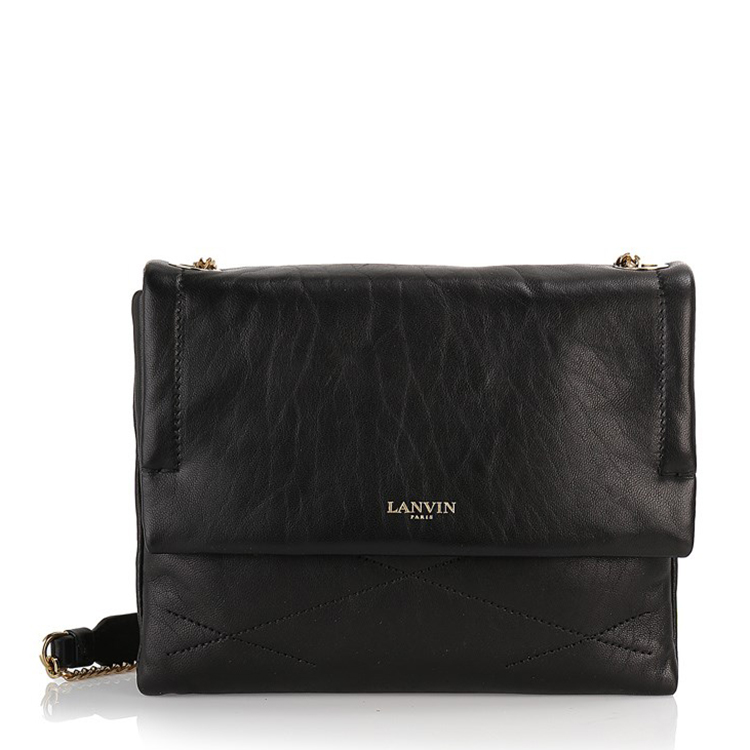 lanvin/浪凡 女士 羊皮 金属logo装饰 单肩包 al