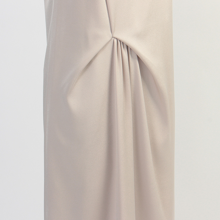 untitled 2015aw 女士加大码非对称褶皱短袖连衣裙15357854