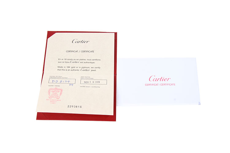 cartier(卡地亚) love系列玫瑰金戒指51