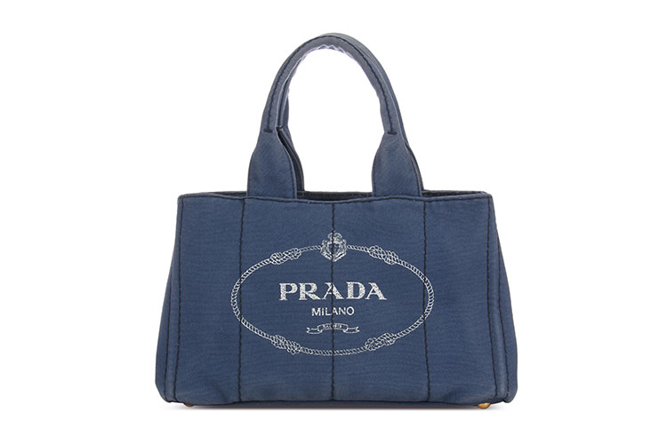 PRADA(普拉达) 蓝色牛仔布手提包