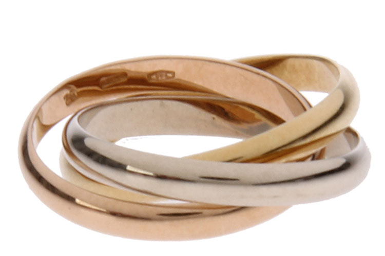  CARTIER ( 卡地亚 )  三色金戒指 【正品  价格  图片