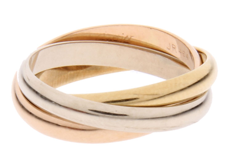  CARTIER ( 卡地亚 )  三色金戒指 【正品  价格  图片