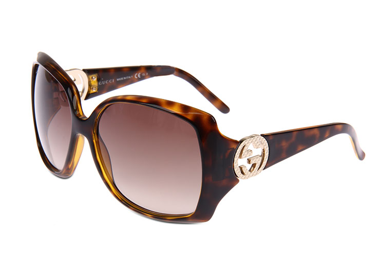 gucci(古驰) 琥珀色双g logo太阳镜