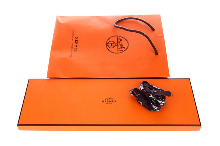 hermes(爱马仕#橘色马头图案领带