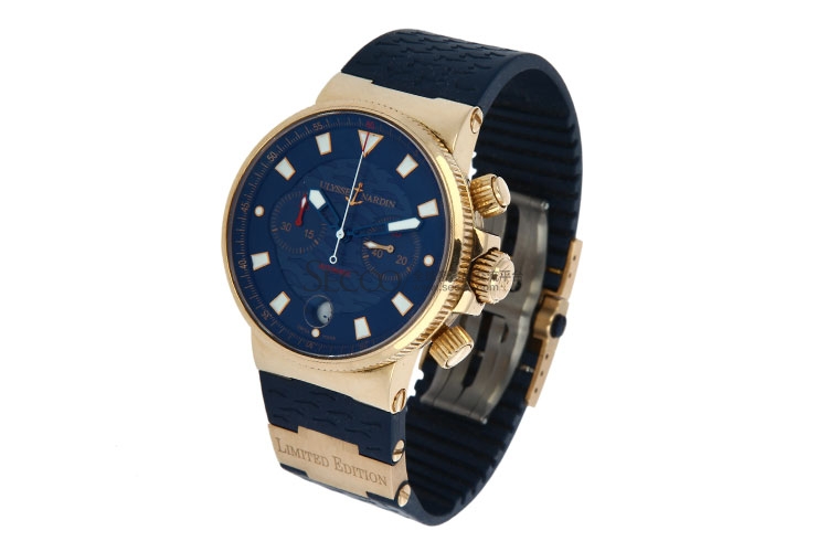 ulysse nardin(雅典) maxi航海计时系列男士机械腕表