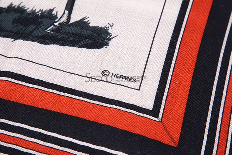 hermes(爱马仕 马图案羊绒围巾140