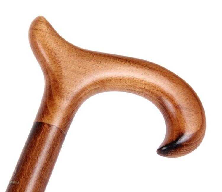 qi ta pinpai(其他品牌) classic canes轻熏色山毛榉木德比手杖