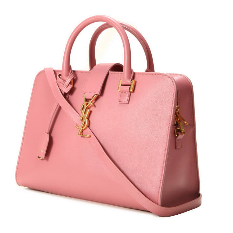 yves saint laurent(圣罗兰) #深粉色皮质两用包