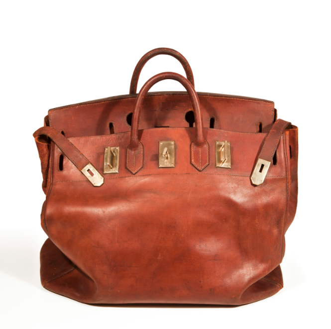 hermès 爱马仕haut à courroie bag 1940" 古董旅行包