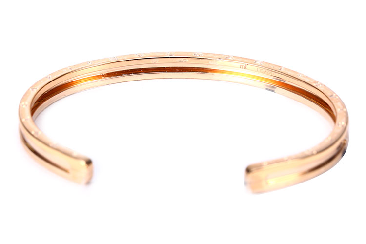 bvlgari(宝格丽) 18k玫瑰金半口手镯ml