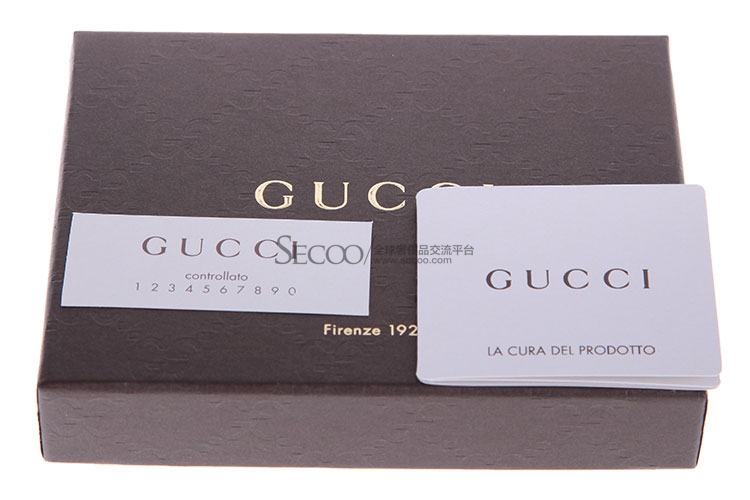 gucci(古驰) 裸粉色皮质双glogo压纹卡夹