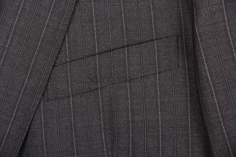 zegna(杰尼亚) 深灰色竖条纹西装外套54