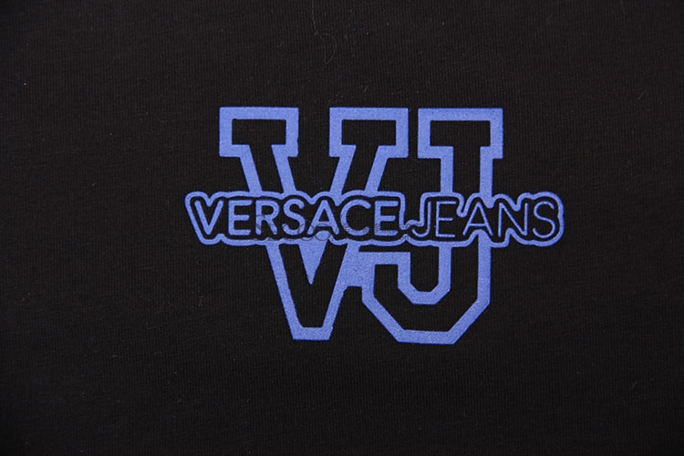 VERSACE(范思哲) 黑底LOGO图案短袖T恤48