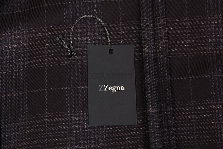 zegna(杰尼亚) 深灰色格子西装外套50