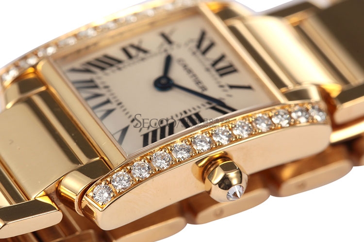 Cartier france,swagcartiernn cartier(卡地亚) 法国坦克女士黄金石英腕表