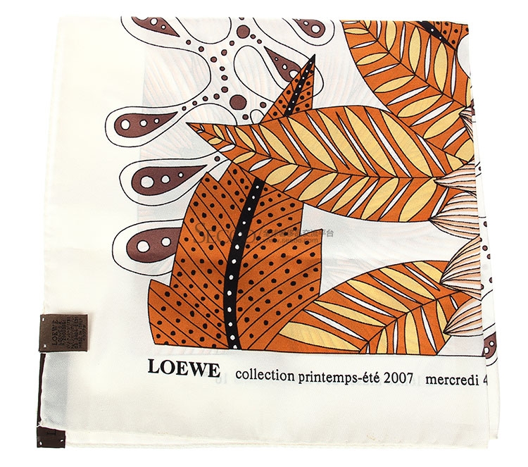 loewe(罗意威 花草图案丝巾