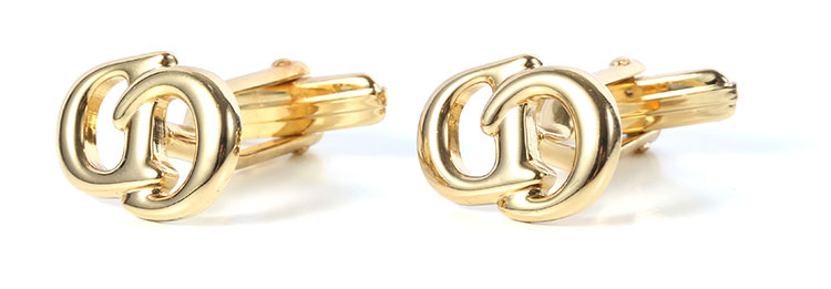 dior(迪奥) 金色字母cd袖扣