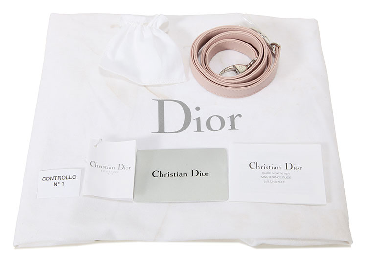 dior(迪奥) 粉色皮质中号戴妃包