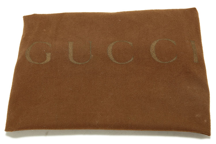 gucci(古驰) 深棕色皮质手提包