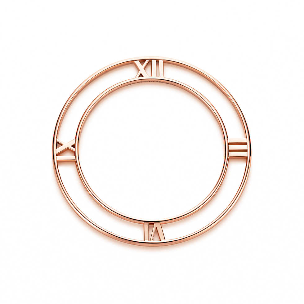 tiffany & co.(蒂芙尼) atlas 18k玫瑰金手镯grp07526