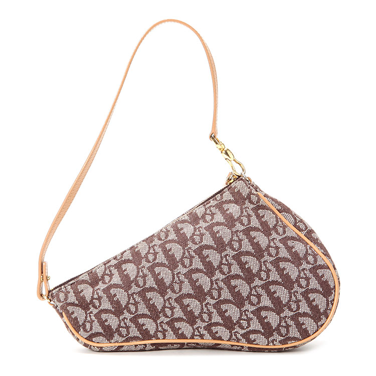 DIOR(迪奥) #卡其色帆布logo马鞍包【正品 价格 图片】寺库