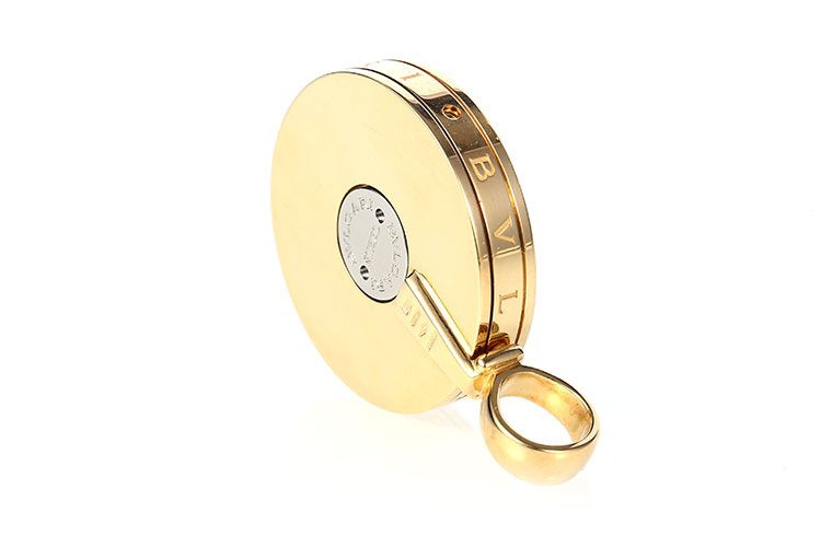 bvlgari(宝格丽) 18k黄金白色贝母旋转吊坠