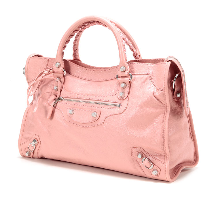 balenciaga(巴黎世家) 粉色皮质机车包