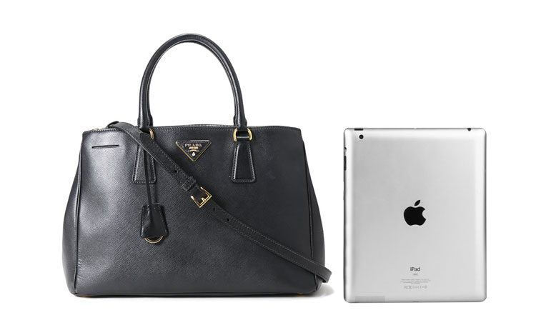 prada(普拉达 黑色皮质中号杀手包