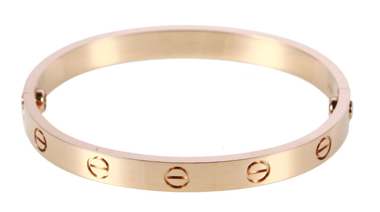 cartier(卡地亚) #18k玫瑰金love系列手镯16