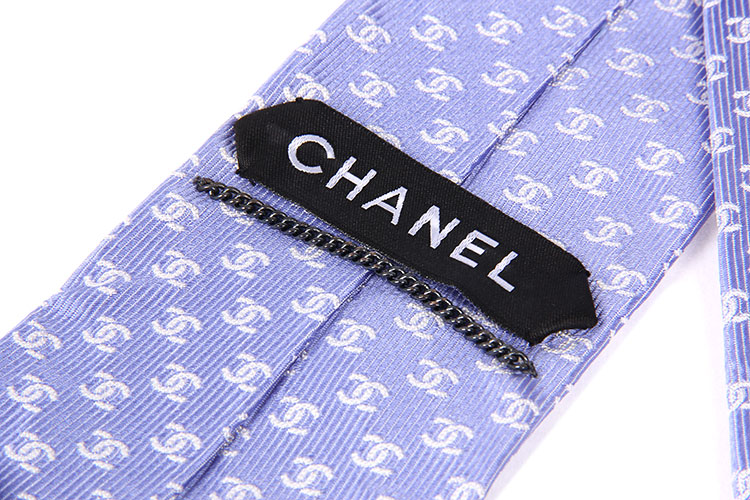 chanel(香奈儿) 蓝色双c领带