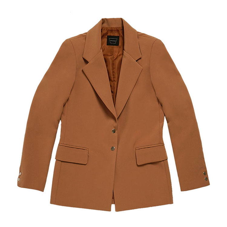 韩国bibyseob/bibyseob 棕色西装外套 bs14aw-jk01_lb