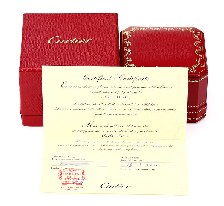 cartier(卡地亚) 18k玫瑰金love系列戒指54