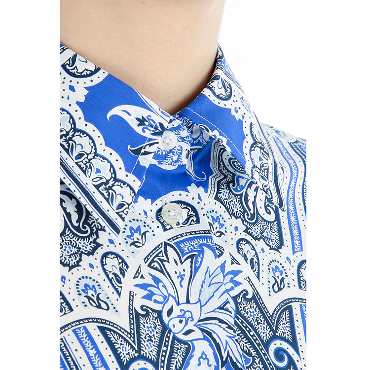 etro/艾特罗女士棉混纺线条勾勒衬衫gb