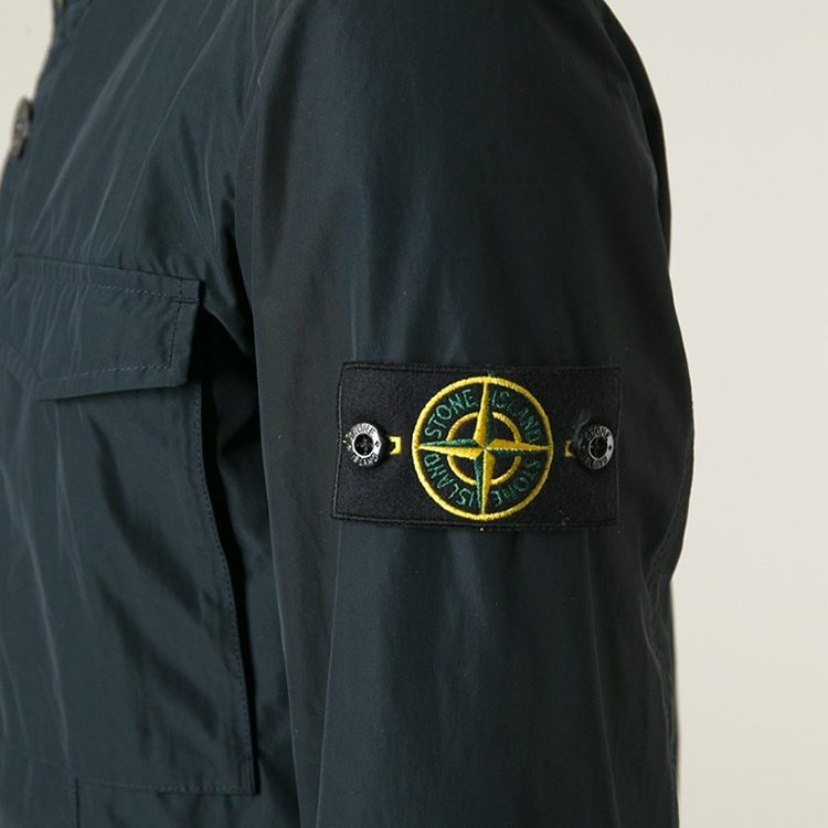 stoneisland尺码,stoneisland卫衣尺码 stone island黑色尼龙和涤纶男士夹克al 2031871002