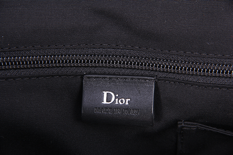 dior(迪奥) 黑色logo涂层帆布斜挎包