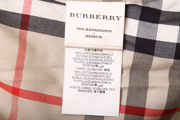 burberry(博柏利) 卡其色女士风衣36