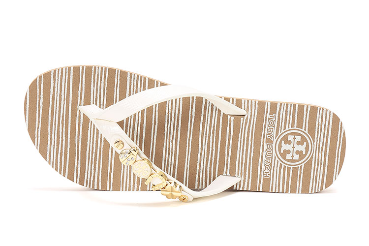 tory burch(托里·伯奇#米色条纹女士凉/拖鞋 5m