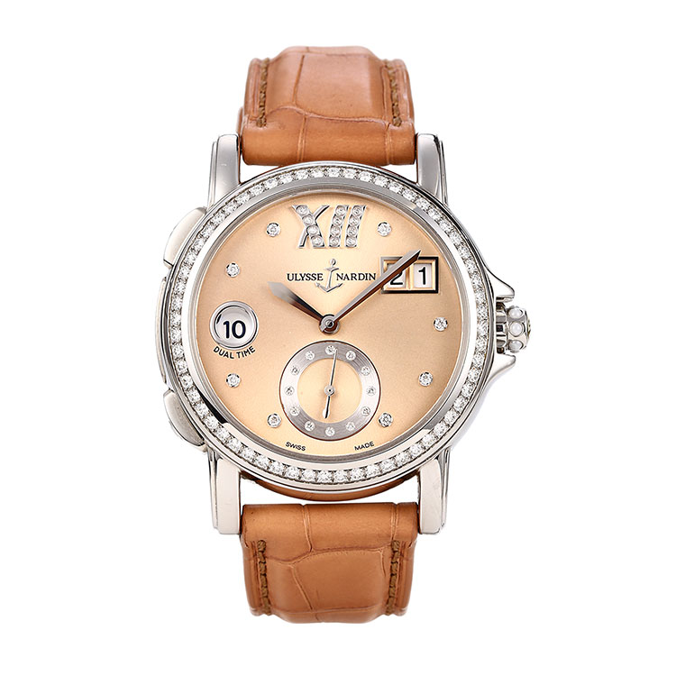 ulysse nardin(雅典) 双时区系列女士机械腕表