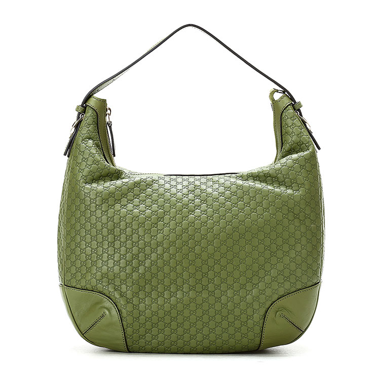 gucci(古驰) 绿色皮质手提包