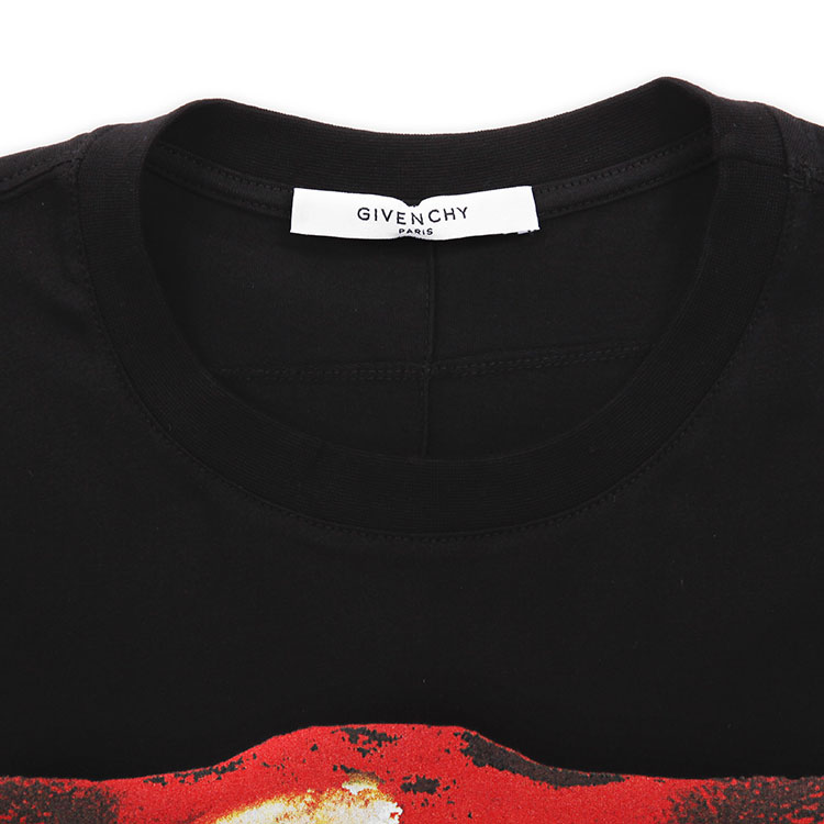 givenchy(纪梵希#黑色牛角恶魔图案男士纯棉短袖t恤 s